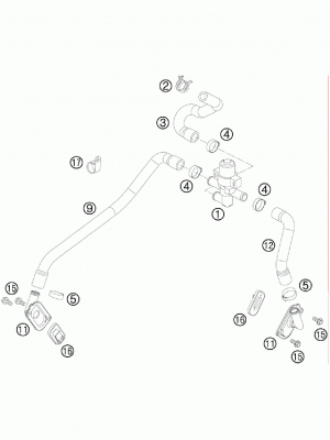 Патрубок цилиндра KTM OEM 61005035021