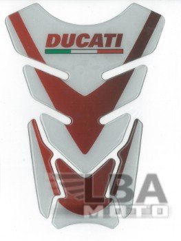 Наклейка на бак LBA для мотоцикла Ducati Бело-Красная