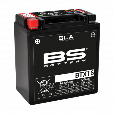 BS-Battery BTX16 (FA) Аккумулятор (YTX16-BS)