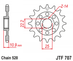 Звезда передняя JTF707.15