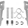 Подножки передние для мотоцикла Honda CBR600RR 03-15, CBR1000RR 04-15 серебряные