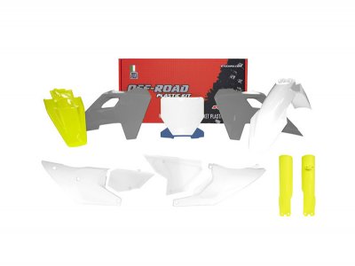 Rtech R-KITHSQ-OEM-823 Комплект пластика Husqvarna TC-FC 125-450 23-24 лимонно-бело-серый
