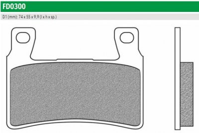 Newfren FD0300BT Тормозные колодки дисковые мото ROAD TOURING ORGANIC (FDB2079P FDB2114) 