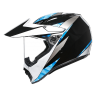 AGV Шлем AX9 NORTH BLACK/WHITE/CYAN