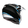 AGV Шлем AX9 NORTH BLACK/WHITE/CYAN