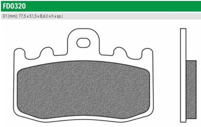 Newfren FD0320SP Тормозные колодки дисковые мото ROAD TTPRO SINTERED (FDB2125ST) 