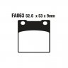 Тормозные колодки Tarazon CBP-FA063 синтетика