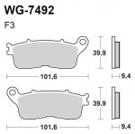 Тормозные колодки WRP WG-7492-F3 (FDB2281 / FA636)