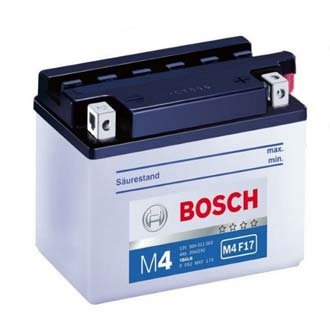 Аккумулятор мото BOSCH M4 F17 (YB4L-B)