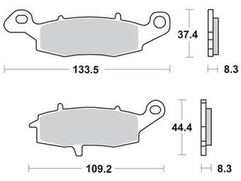 Тормозные колодки Lucas TRW – MCB681SV