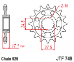 Звезда передняя JTF749.15