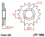 Звезда передняя JTF1906.14