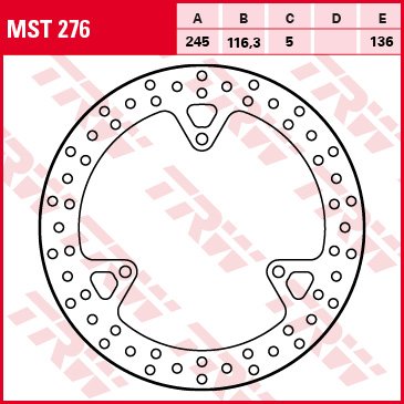 Тормозной диск для мотоциклов Lucas TRW MST276