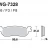 Тормозные колодки WRP WG-7328-F3 (FDB2083 / FA275)