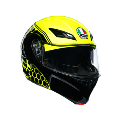 AGV Шлем COMPACT ST DETROID YELLOW FLUO/BLACK