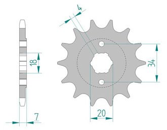 Звезда передняя Afam 20202-13