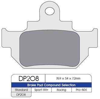 Тормозные колодки DP Brakes DP208 синтетические