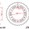 Звезда цепного привода JTR3.41ZBK