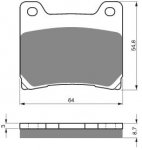 Задние колодки Arashi FA-088