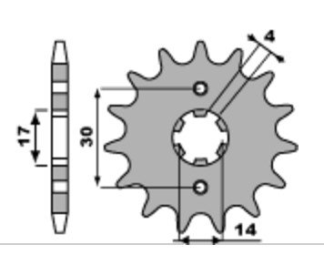 Звезда передняя PBR 270 C15 (JTF251.15)