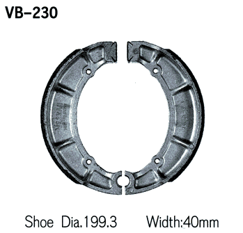 Тормозные колодки Vesrah VB 230