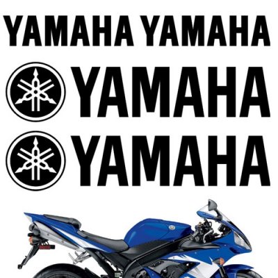 CRAZY IRON Комплект наклеек "YAMAHA pack 1" серебристый