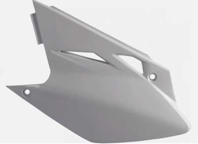 Щиток бокового номера Polisport для Kawasaki KX450F 06-08 белый