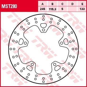 Тормозной диск для мотоциклов Lucas TRW MST280