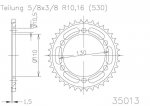 Звезда задняя приводная Esjot 50-35013 39 зубьев (JTR479.39)