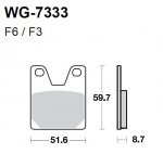 Тормозные колодки WRP WG-7333-F3 (FDB2084 / FA267)