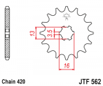 Звезда передняя JTF562.10