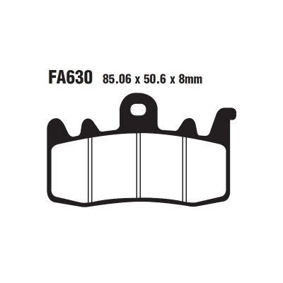 Тормозные колодки синтетические EBC FA630HH