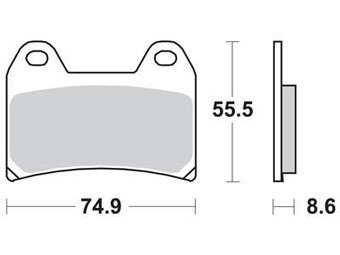 Тормозные колодки Lucas TRW – MCB683SV