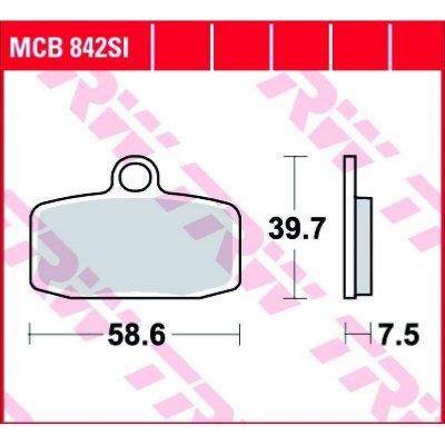 Тормозные колодки для мотоциклов Lucas TRW MCB842SI