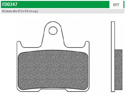 Newfren FD0347BT Тормозные колодки дисковые мото ROAD TOURING ORGANIC