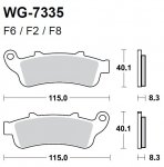 Тормозные колодки WRP WG-7335-F2 (FDB2098 / FDB2073 / FDB2075 / FA261 / FA281)