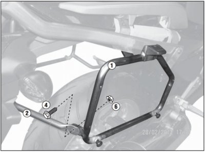 GIVI PL1111 Крепление боковых кофров для Honda NC700X 2012 -.