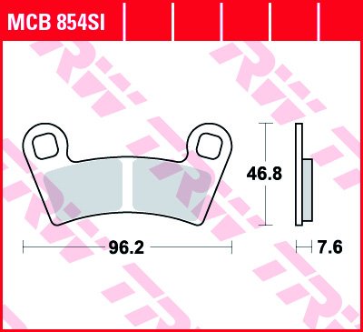 Тормозные колодки для мотоциклов Lucas TRW MCB854SI