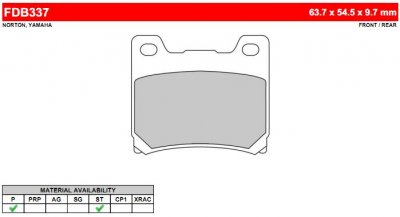 FDB337ST Ferodo тормозные колодки
