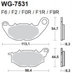 Тормозные колодки WRP WG-7531-F9R (LMP531 TRR)
