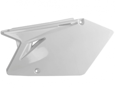 Щиток бокового номера Polisport для Suzuki RMZ250 04-06, Kawasaki KX250F 04-05 белый