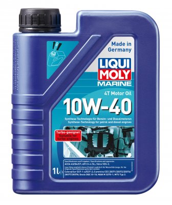 Моторное масло Liqui Moly Marine 4T Motor Oil 10W-40 (HC-синтетическое) 1л.