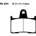 EBC Тормозные колодки FA254HH DOUBLE H Sintered