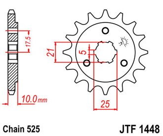 Звезда передняя JTF1448.15