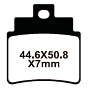 YL-F068 Тормозные колодки дисковые мото Yongli Organic (FDB2141P)