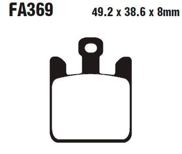 Тормозные колодки Tarazon BP-FA369