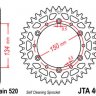 Звезда задняя алюминиевая JTA460 49BLK