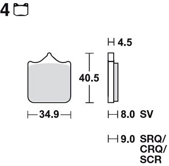 Тормозные колодки Lucas TRW – MCB829SRT