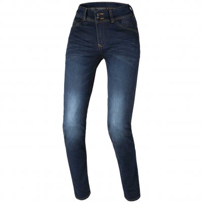 Macna Мотоджинсы женские ARAMON slim fit удлиненные синие