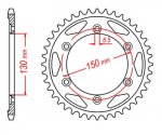 Звезда задняя PBR 298 40 C45 (JTR298.40)